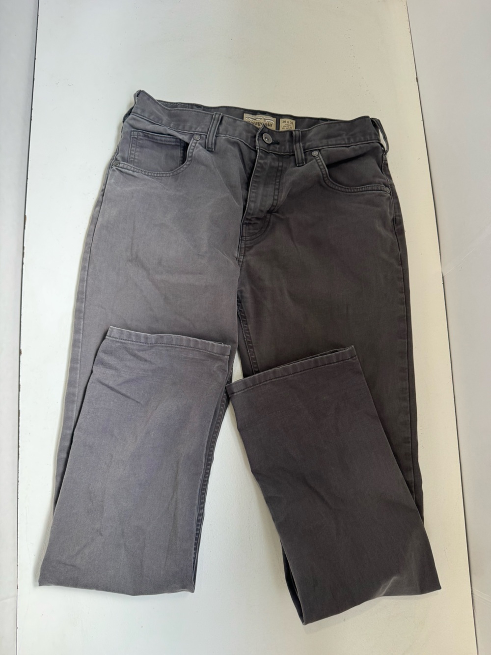 Patagonia Iron Clad Pants Mens 30x32 Straight Fit Grey Organic Cotton